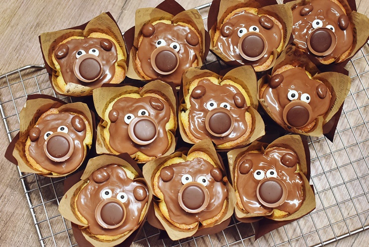 Bären-Muffins für den Kindergeburtstag im Kindergarten | Süße Idee zum 3. Geburtstag