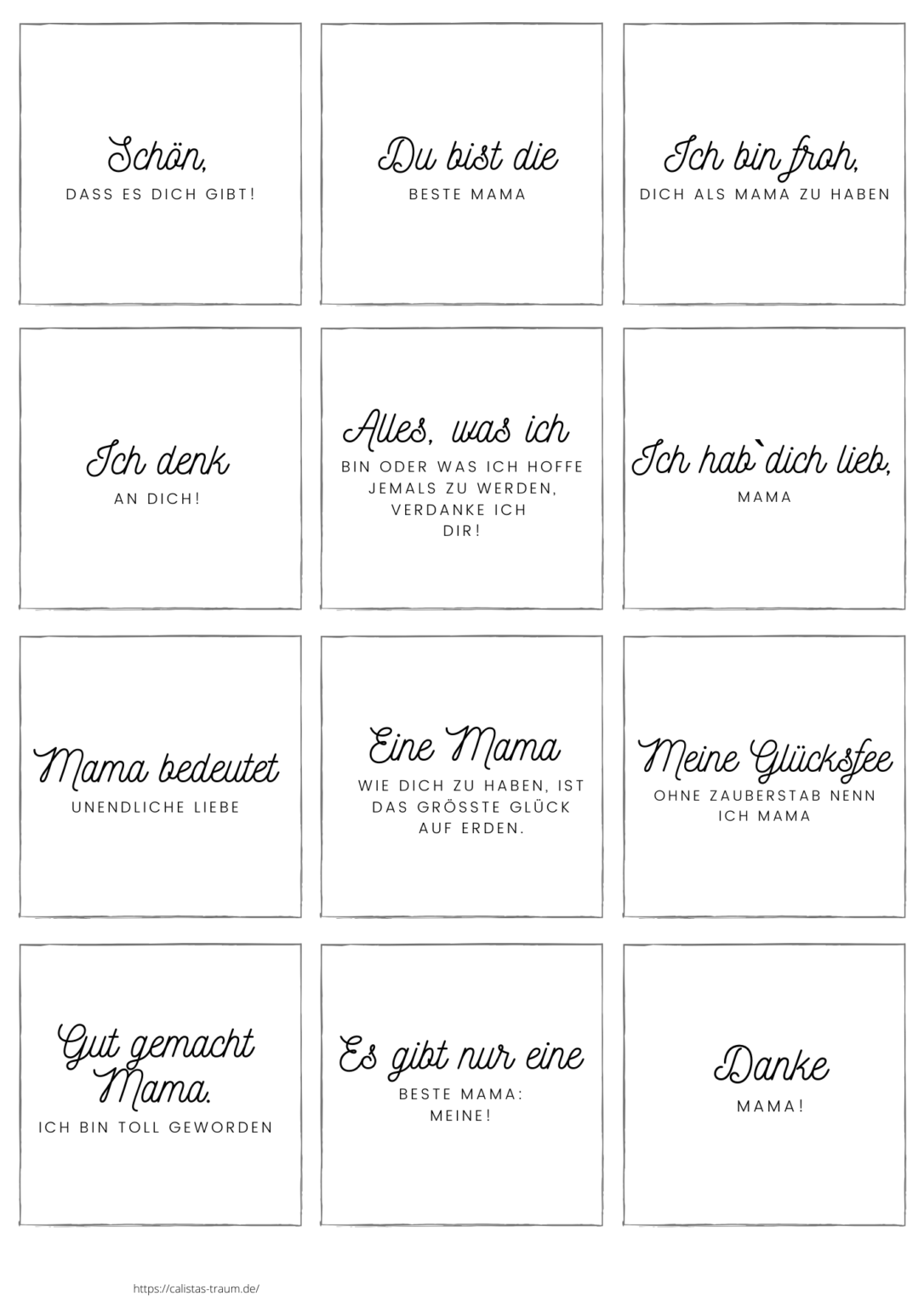Glücksmomente im Glas DIY Geschenkidee für Muttertag Calistas Traum
