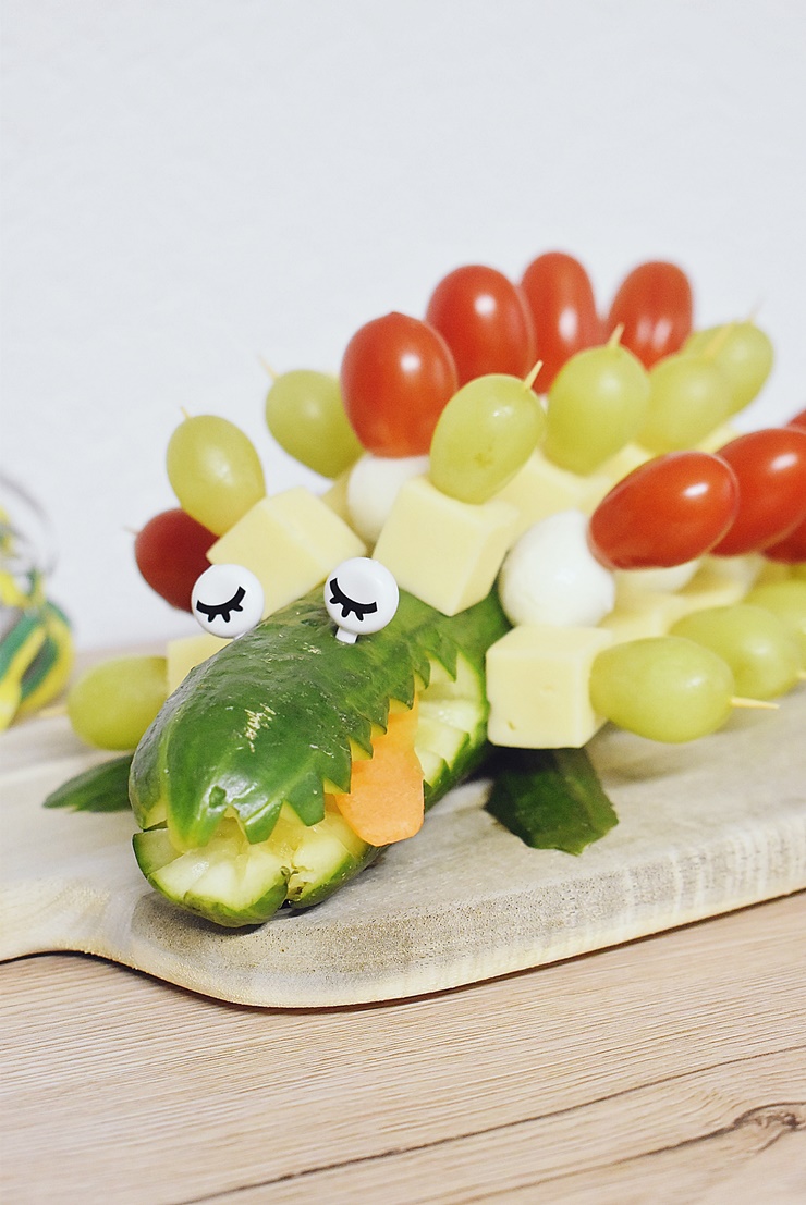 Rezepte für den Kindergeburtstag: Gurkenkrokodil - Calistas Traum